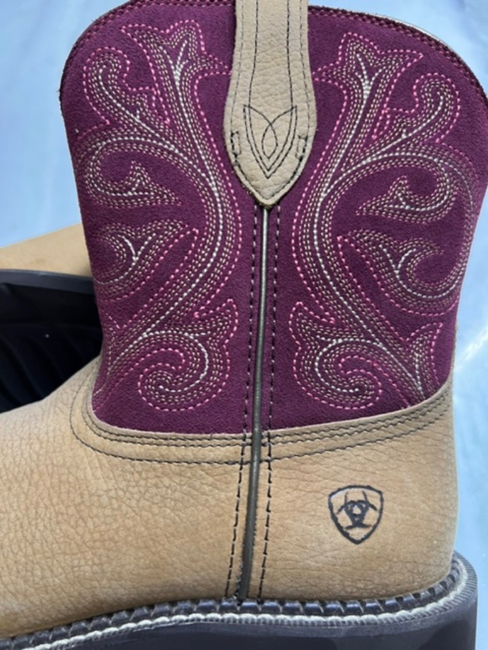 Ariat Women's Fatbaby Heritage Pink Western Boots - Picture 7 of 8